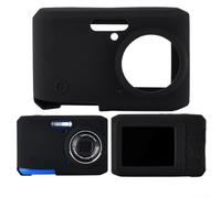Étui en silicone découpé avec précision pour appareil photo numérique KODAK PIXPRO FZ45 prenant en charge l'objectif et la protection d'écran (Noir)
