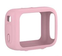 Étui en silicone discret pour haut-parleur JBL Go5 prenant en charge un placement stable sur des surfaces planes et une prise en main sûre (rose)