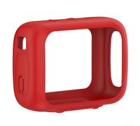 Étui en silicone discret pour haut-parleur JBL Go5 prenant en charge un placement stable sur des surfaces planes et une prise en main sûre (rouge)