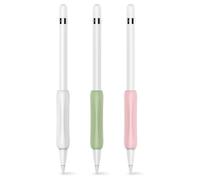 Étui en silicone durable, compatible avec l'Apple Pencil de 1re et 2e génération, prise en main ergonomique, lot de 3 étuis en silicone au design