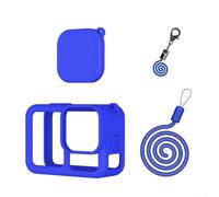 Étui en silicone durable pour Hero13 noir avec système de lanière et bouchon d'objectif pour des performances fiables sur le terrain (bleu)