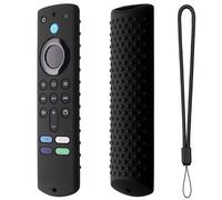 Étui en Silicone Durable pour télécommande,housse de protection compatible avec Amazon Fire TV Stick (3e génération) Anti-abrasion - Type black