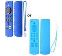 Étui en Silicone Durable pour télécommande,housse de protection compatible avec Amazon Fire TV Stick (3e génération) Anti-abrasion - Type blue