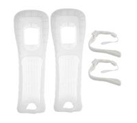 Étui en Silicone et dragonne pour télécommande Wii, Housse de Protection en Peau avec dragonne, 2 pièces, Facile à Installer, antidérapant, résistant à lusure et Durable