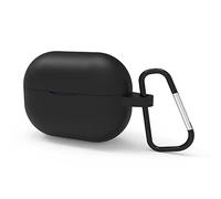 Étui en Silicone Geekria Compatible avec JBL Vibe 200, Wave 200 et Vibe Beam, écouteurs True Wireless, étui Protecteur avec Crochet Porte-clés et Port de Charge Accessible (Noir)