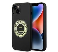 Étui en silicone Karl Lagerfeld RSG pour iPhone 14 Plus, noir