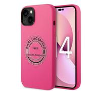 Étui en silicone Karl Lagerfeld RSG pour iPhone 14 Plus, rose