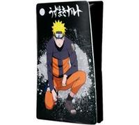 Konix Naruto Shippuden Façade de Protection pour Console PS5 Slim - Silicone - Antichoc - Anti-Rayures - Motif Naruto - Noir