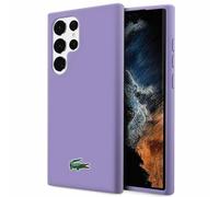 Étui en silicone Lacoste pour Samsung Galaxy S23 Ultra, violet