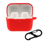 étui en silicone lavable anti-poussière pour écouteurs sans fil Sennheiser-cx (rouge)