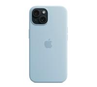 Apple Coque en silicone MagSafe pour iPhone 15 Plus Bleu clair