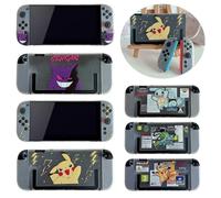 Étui en silicone Pokemon Gengar Pikachu pour NS Switch 2, coque de protection souple antichoc pour manette Joycon, dessin animé B