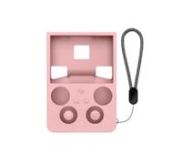 Étui en Silicone pour ANBERNIC RG 477V Console de Jeux Coque de Protection Souple avec Protection intégrale et Cache-Joystick (Pink)