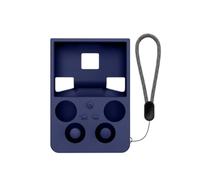 Étui en Silicone pour ANBERNIC RG 477V Console de Jeux Coque de Protection Souple avec Protection intégrale et Cache-Joystick (Blue)