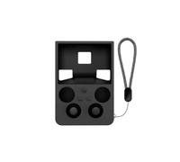 Étui en Silicone pour ANBERNIC RG 477V Console de Jeux Coque de Protection Souple avec Protection intégrale et Cache-Joystick (Black)