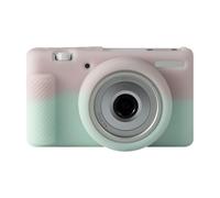 Étui en silicone pour appareil photo pour Sony ZV-1F/ZV1 M2 Soft Silicone Skin Protective Body Cover - Type Jello Pink Green
