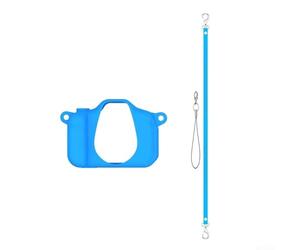 Étui en silicone pour appareil photo Seckton X2 avec design profilé pour maintenir l'utilisation complète des commandes et options de connectivité (bleu)