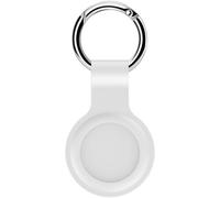 Etui en silicone pour Apple AirTag Tactical Beam avec mousqueton blanc