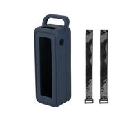 Étui en Silicone pour Batterie Externe pour Anker Prime 27 650 MAh 250 W, Étui de Protection Portable avec Poignée et Sangle Auto-Agrippante, Bleu