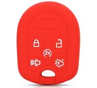 Étui en Silicone pour Clé Télécommande Voiture À 5 Boutons Housse pour Ford pour Edge pour Explorer pour Ranger pour Expedition pour Mustang