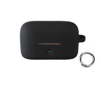 Étui en silicone pour écouteurs Panasonic RB-C10, noir | Coque de protection pour écouteurs - Anti-chocs et anti-poussière - Avec crochet - Lavable - Facile à nettoyer