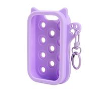 Étui en Silicone pour Flacon de Gel Hydroalcoolique - Souple et Portable avec Anneau Porte-Clés - Porte-Flacon de Désinfectant pour Main | pour Déplacements École Bureau Sac à Main Fille