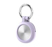 Étui en Silicone pour Galaxy SmartTag 3 Housse de Protection Antichoc, Épaisse et Robuste, Dotée d'une Découpe pour Le Haut-Parleur Revêtement Léger pour Traceur，Violet