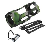 Étui en Silicone pour JBL Grip, Haut-parleurs Bouchons de Protection des Haut-parleurs Protection de Couverture en Silicone avec Sangles à vélo pour JBL Grip (Camouflage)