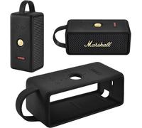 Étui En Silicone Pour Marshall Emberton Iii Bluetooth Portatif Haut-Parleur,Emberton 3Rd Housse De Voyage Portable Protectrice Sac De Transport Avec Poignée(Noir)[Z687]