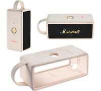Étui En Silicone Pour Marshall Emberton Iii Bluetooth Portatif Haut-Parleur,Emberton 3Rd Housse De Voyage Portable Protectrice Sac De Transport Avec Poignée(Creme)[Z685]