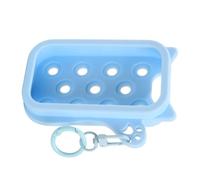 Étui en Silicone pour Savon à Mains - Souple et Portable avec Anneau Porte-Clés - Porte-Flacon de Désinfectant pour Main - pour Déplacements École Bureau Sac à Main Fille Femme