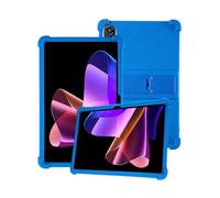 Étui en silicone pour tablette Blackview MEGA 2 12" avec couverture complète, anti-chocs, anti-rayures, support réglable, bleu
