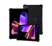 Étui en silicone pour tablette Blackview MEGA 2 12" avec couverture complète, anti-chocs, anti-rayures, support réglable, noir