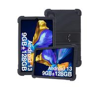 Étui en silicone pour tablette DOOGEE T20 Mini 8,4" avec couverture complète, anti-chocs, anti-rayures, support réglable, noir