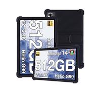 Étui en silicone pour tablette DOOGEE T40Pro 12" avec couverture complète, anti-chocs, anti-rayures, support réglable, noir