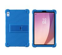 Étui en silicone pour tablette Lenovo Tab M9 HD 9" TB-310FU 2023, adapté aux enfants, coque réglable en silicone souple pour Tab M9 HD 9" TB-310FU avec support PC (bleu foncé)