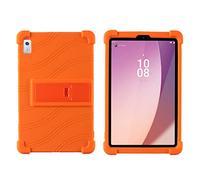 Étui en silicone pour tablette Lenovo Tab M9 HD 9" TB-310FU 2023, adapté aux enfants, coque réglable en silicone souple avec support pour tablette M9 HD 9" TB-310FU (orange)