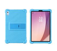 Étui en silicone pour tablette Lenovo Tab M9 HD 9" TB-310FU 2023, adapté aux enfants, coque réglable en silicone souple avec support pour tablette M9 HD 9" TB-310FU (bleu ciel)