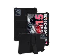 Étui en silicone pour tablette TABWEE W90 / T90 avec couverture complète, résistant aux chocs, anti-rayures, support réglable, noir