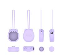 Étui en Silicone pour Tamagotchi Paradise, Housse de Protection Souple pour Console de Jeux, Protection complète avec lanière et Protection des Boutons (Violet)