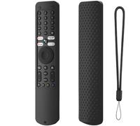 Etui en Silicone pour télécommande TV Coque de Protection antidérapante et Antichoc avec lanière antiperte pour Xiaomi XMRM-ML (Noir)