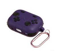 Étui en silicone robuste pour AirPods Pro 1ère génération avec crochet | Silicone souple absorbant les chocs, protection complète des bords, résistant aux chutes, découpes précises, compatible USB-C