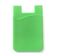 Etui en Silicone simple et adhésif pour carte de crédit, pochette d'argent, étui pour téléphone portable Vert