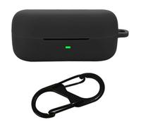 Étui en silicone souple avec boucle anti-perte pour écouteurs Bluetooth Sony WF-C510 (noir)