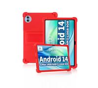 Étui en silicone souple avec support antidérapant, résistant aux chocs et aux chutes, pour tablette Teclast P50/P50S 11", rouge