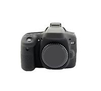 Étui en silicone souple pour appareil photo Canon EOS 80D Noir