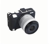 Étui en silicone souple pour appareil photo - Couleur noire - Texture lisse et brillante - En caoutchouc - Avec griffe - Pour appareil photo Canon R50V