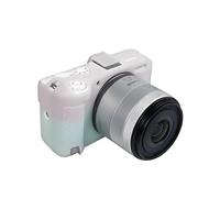 Étui en silicone souple pour appareil photo - Couleur rose et vert - Texture lisse et brillante - En caoutchouc - Avec griffe - Pour appareil photo Canon R50V