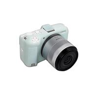 Étui en silicone souple pour appareil photo - Couleur vert menthe - Texture litchi - En caoutchouc - Avec griffe - Pour appareil photo Canon R50V