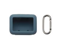 Étui en Silicone Souple pour JBL Go 5, Housse de Protection Antichoc Full Body avec Mousqueton, Ajustement Transparent 360° Ultra Fin 1,8 mm, Facile à Nettoyer Lavable (Bleu)